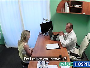 FakeHospital nice blond patient gets vulva examination